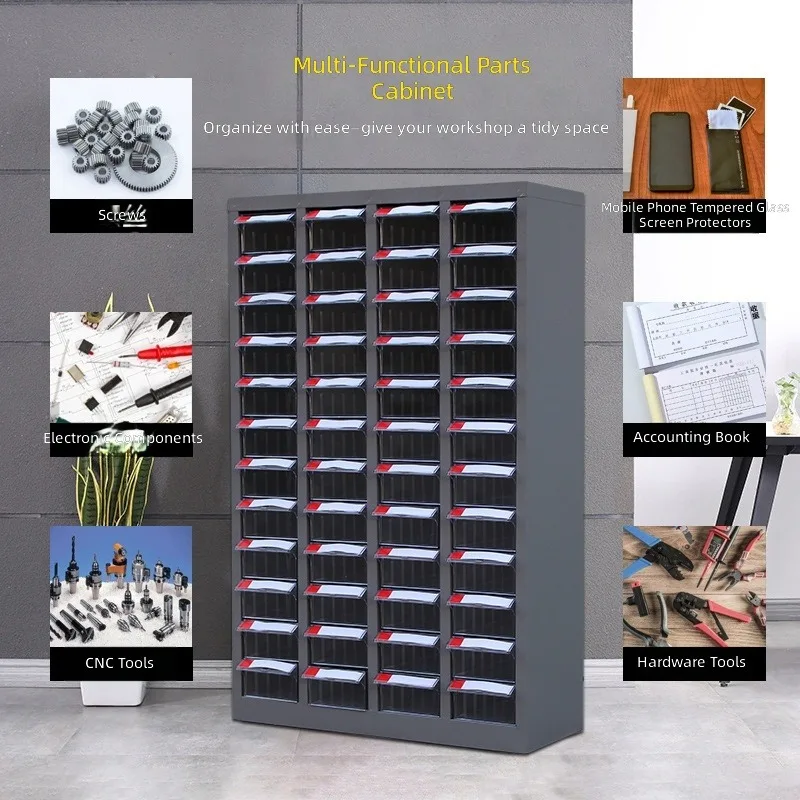 Thickened parts cabinet Drawer type Hardware tool cabinet Electronic components Screw storage cabinet Accessories