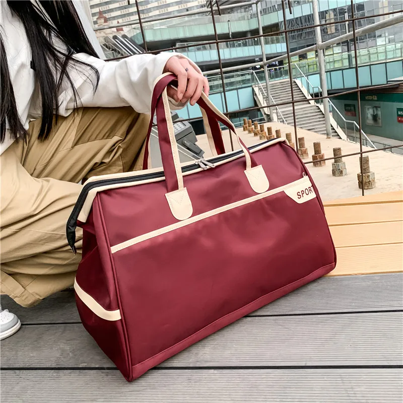 Short-distance Travel Bag Female Single Shoulder Carrying Large Capacity Fashion Korean Version Travel Bag Male Travel Luggage