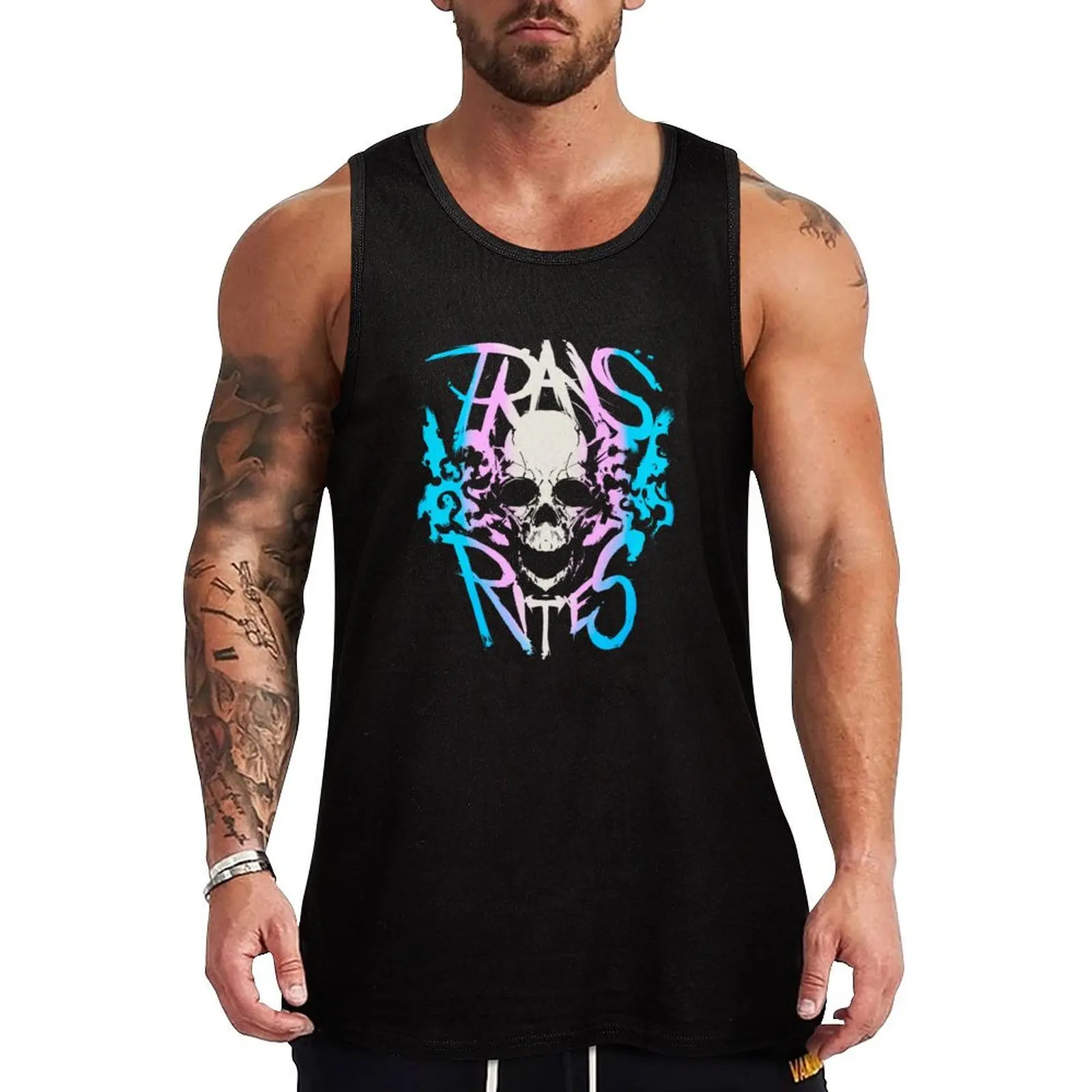 

Trans Rites Tank Top Men's gym T-shirt sports Working vest anime