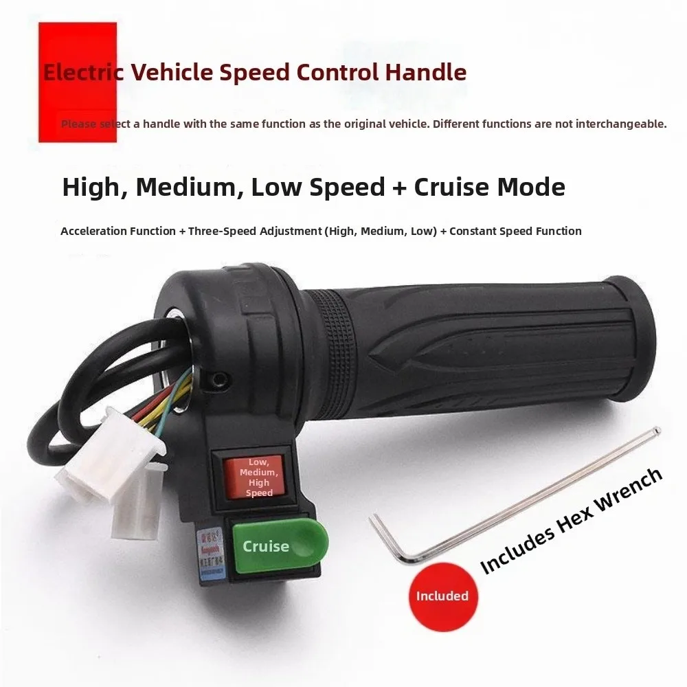 New High Medium Low Speed Electric Bike handlebar Multistyles Plastic Bicycle Twist Throttle Forward Reverse Speed Control