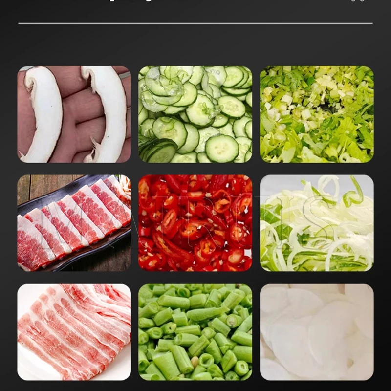 Cortador de verduras multifuncional, eléctrico y totalmente automático para cebollitos y cebollas, rebanador de repollo fermentado y pimientos