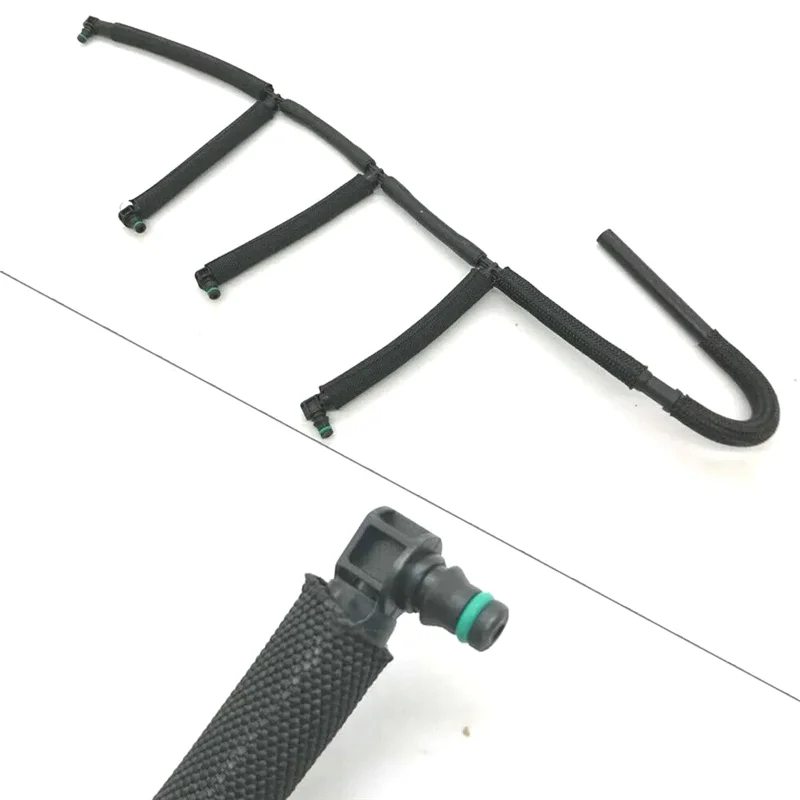 For VW Caddy 1.6 TDI Diesel Fuel Injector Leak Off Return Pipe 03L130235AF-N30R image 6