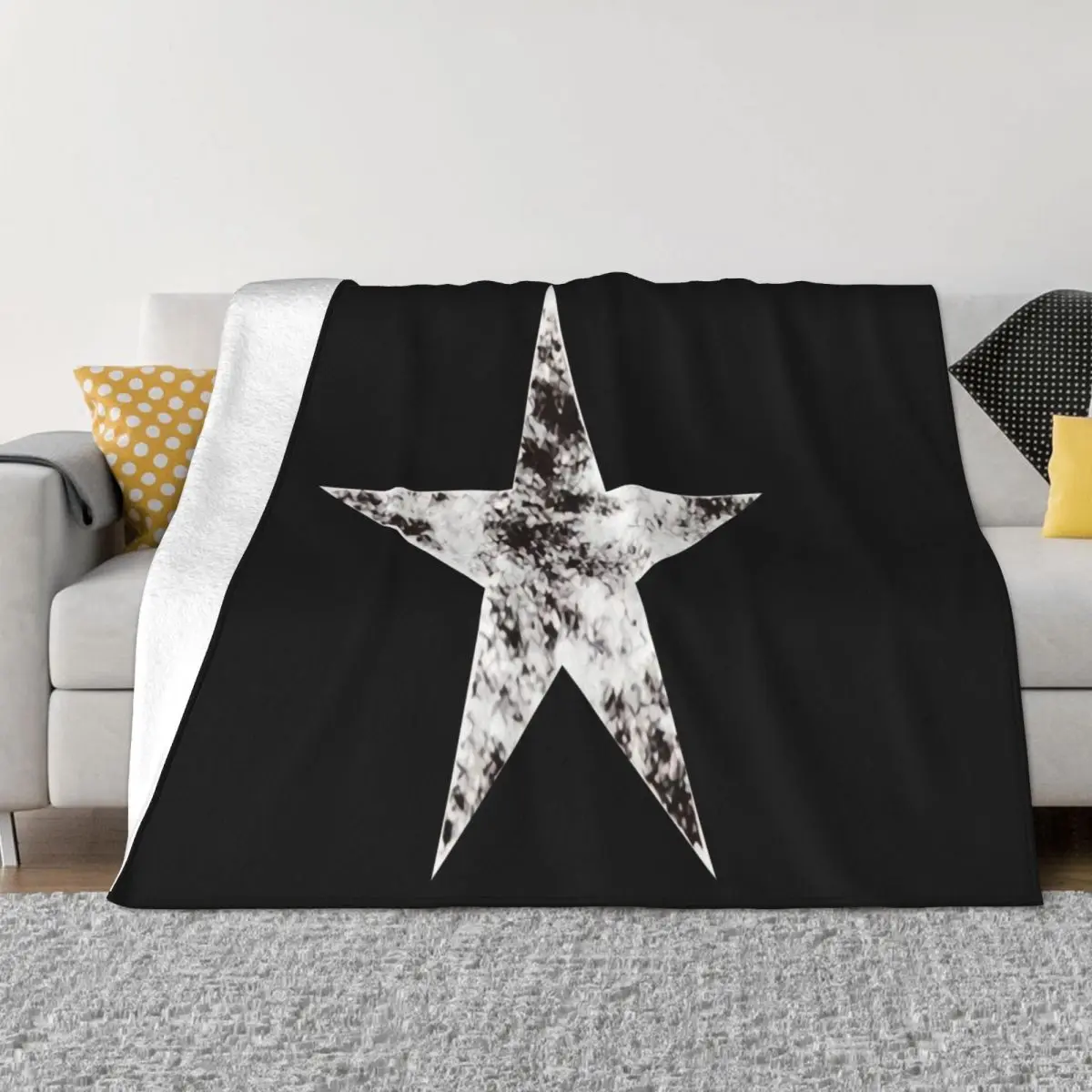 John Varvatos Star Usa Men Faded Star Graphic Crew S Salt Vintage Pride Aesthetic Party Throw Blanket