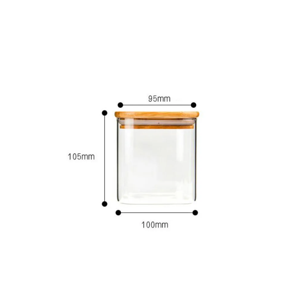 

Airtight Storage Tank Glass Jar Sealed Canisters Containers Jars Tea Flour Food