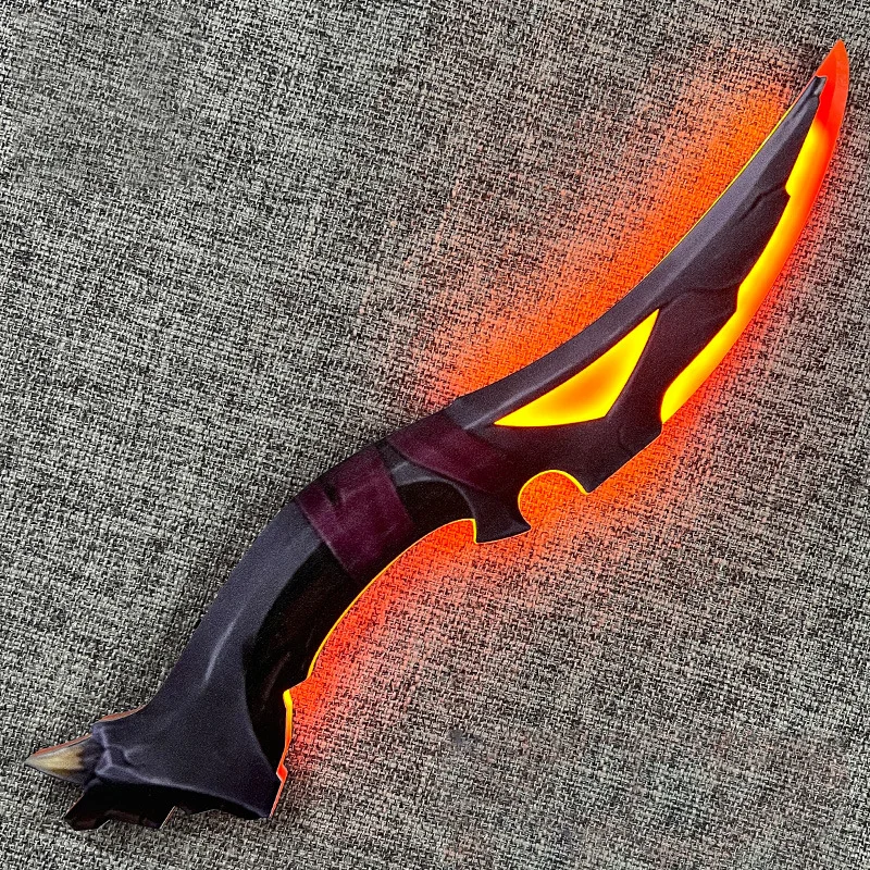 

34cm Valorant Game LED Charging Glows Toy Cos Props Nightblade Lightsaber Acrylic Knife Toy Sword Cool Toys Gifts for Friends