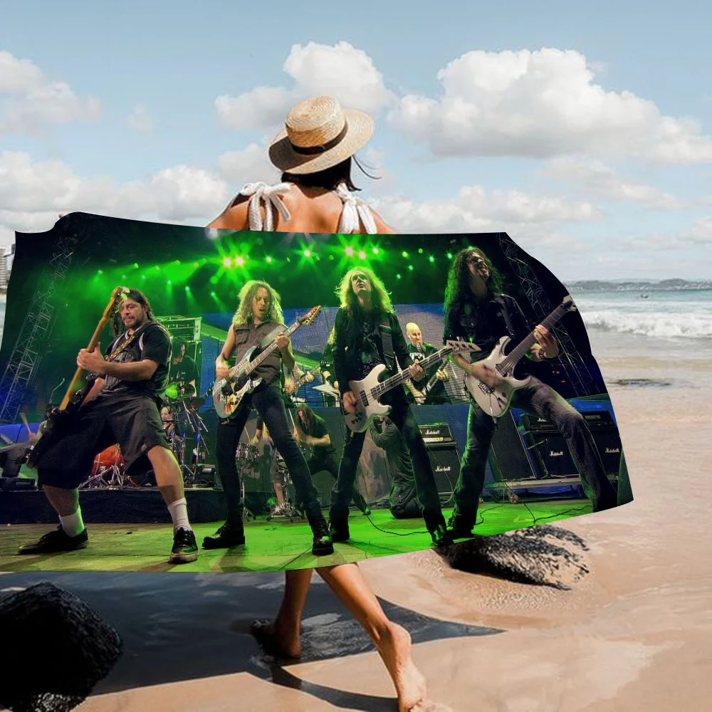 M-Metallica Microfiber Beach Towel Absorbent Quick dry Soft Yoga Swimming Resort Mountain Climbing Towel