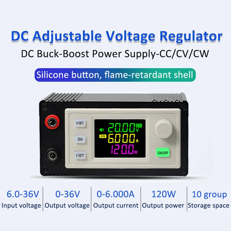 CNC DC Adjustable Voltage Regulator Buck Boost Converter Power Supply Constant Voltage Constant Current Solar Charging Module