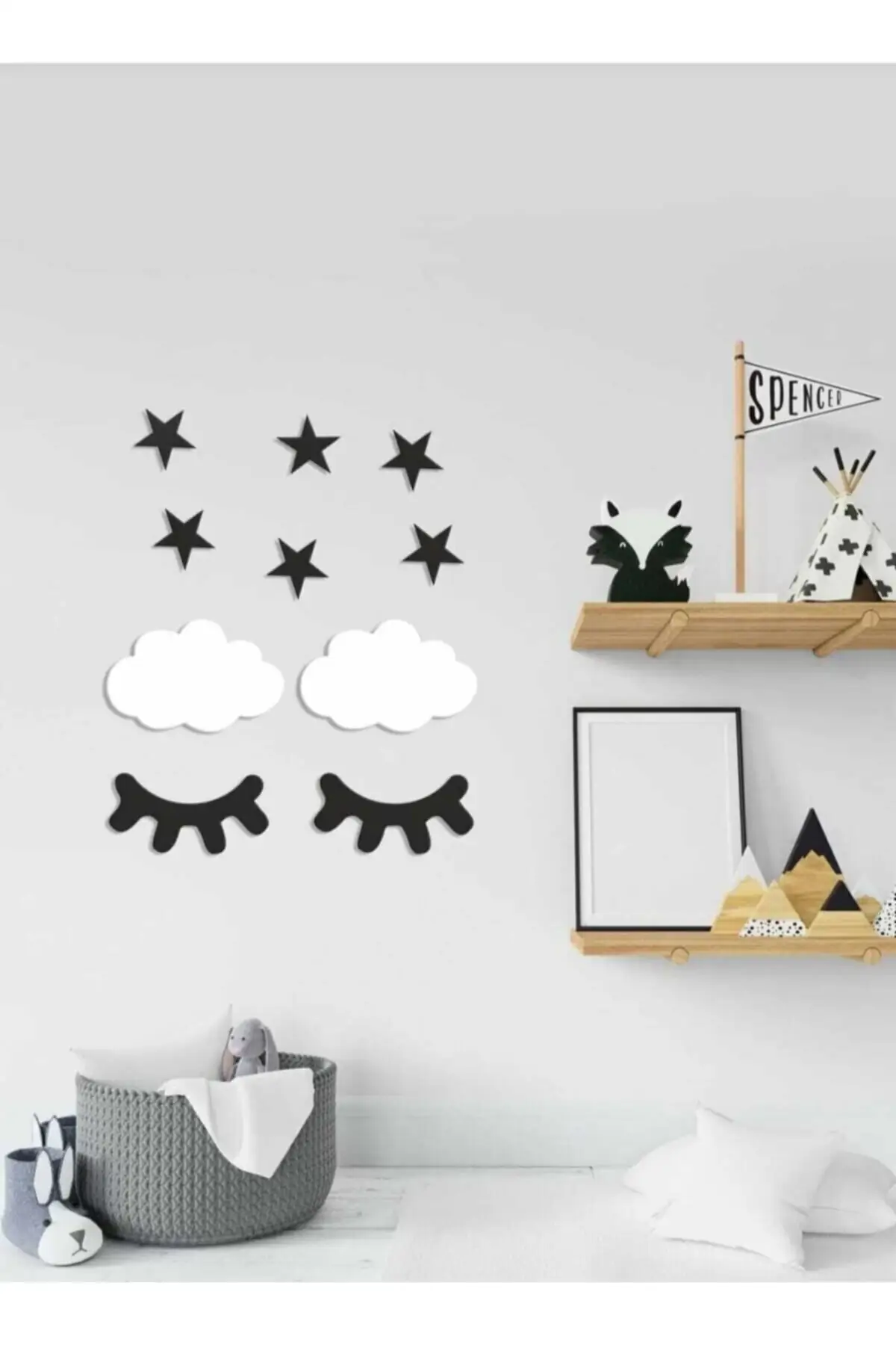 

Cloud Eyelash Star Set Wall Decoration 2022 Home Decoration