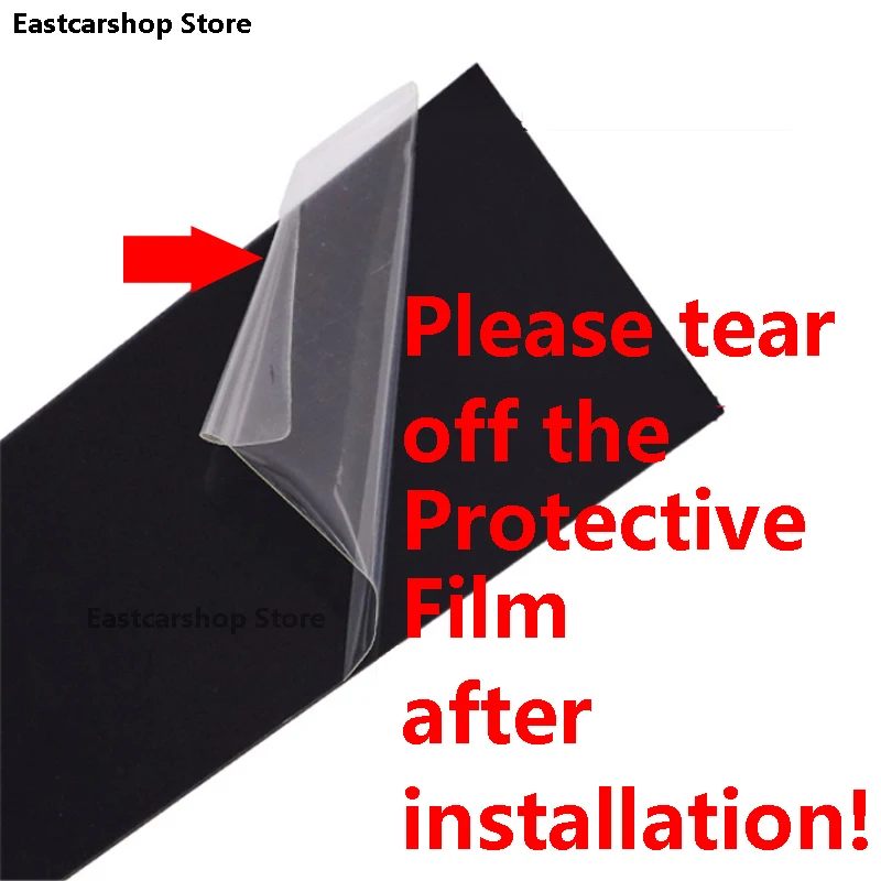 For Mazda 5 Mazda5 2008-2013 Car Window B C Center Pillar Sticker Black Carbon Fiber PC Decorative Central Strip Cover Accessory