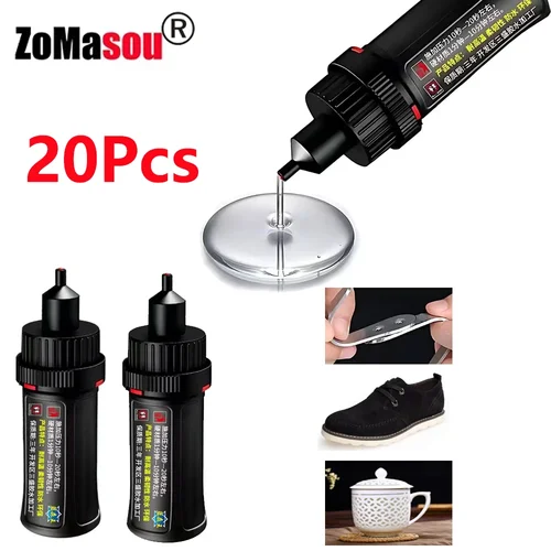 Pegamento súper fuerte para soldadura de plástico, madera, Metal, vidrio, cerámica, reparación de joyas, pegamento Original aceitoso multifuncional, 1/20