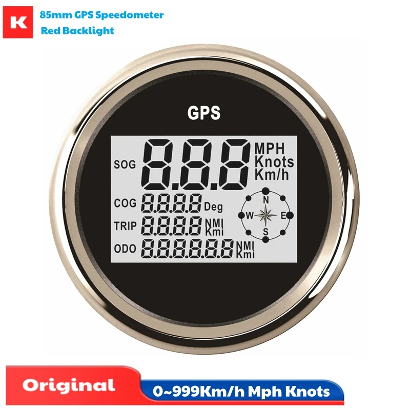 

Цифровые спидометры и одометры Sog 0-999 км/ч, миль/ч, узлов 85 мм, с функцией GPS, отображением скорости, углом поворота 0-360 градусов и антенной
