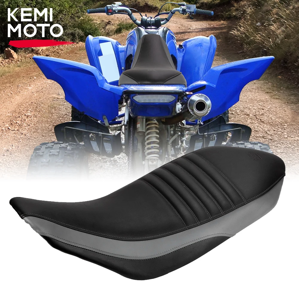 KEMIMOTO ATV Soft Seat Cover Waterproof Compatible with Yamaha Raptor 700 700R 2009-2024 Seat Anti-slip Cover 1PE-F4731-21-00