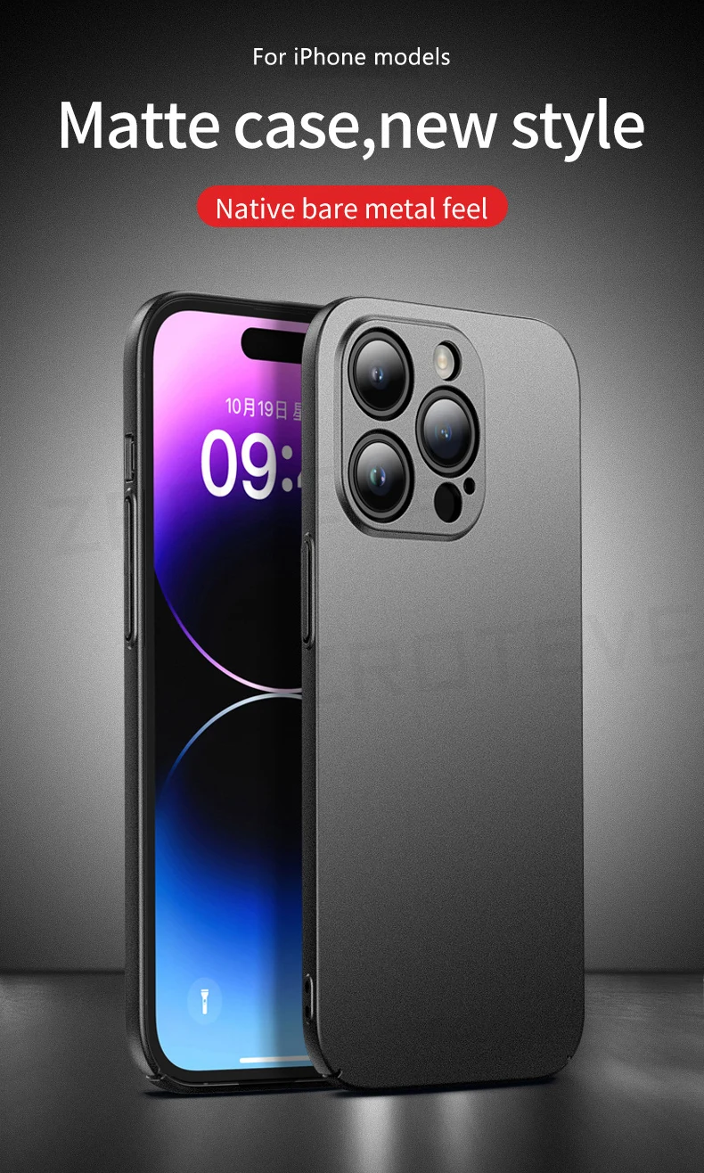 Für iPhone17e iPhone16e Hülle ZROTEVE Schlanke Matte Harte PC-Abdeckung für iPhone 17e 16e 16 Plus 17 Pro Max iPhone17 Air Handyhüllen – Detail 5