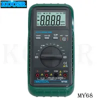 MASTECH MY68 New Digital Multimeter Electronic handheld multimeter 3 3/4 LCD 3999 Counts Auto Ranging AC DC Digital Multitester