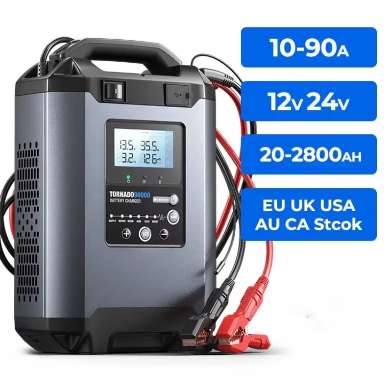T90A12 Volts 30Amps 10A 10Amp Intelligent Battery Battery Car Chargers 12V/24V Superior Charger Motorcycle Battery