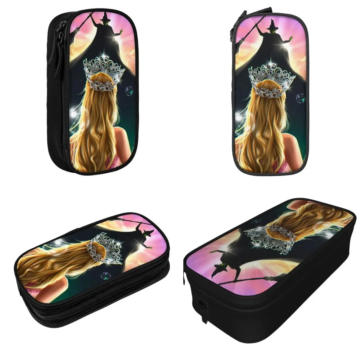 Wicked For Good 2 Fantasy Movie Pencil Cases Musical Film Pen Box Bags Student Big Capacity School Supplies Gifts Pencilcases