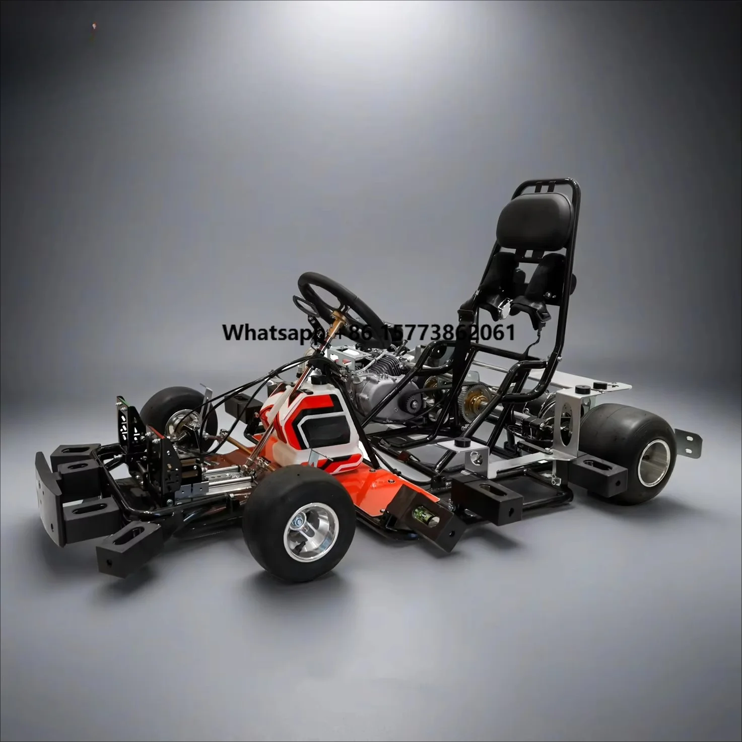 270cc Durable Rental Go Kart for Track Heavy Use Gas Powered Adult Professional Go Cart for Indoor Outdoor Raceway