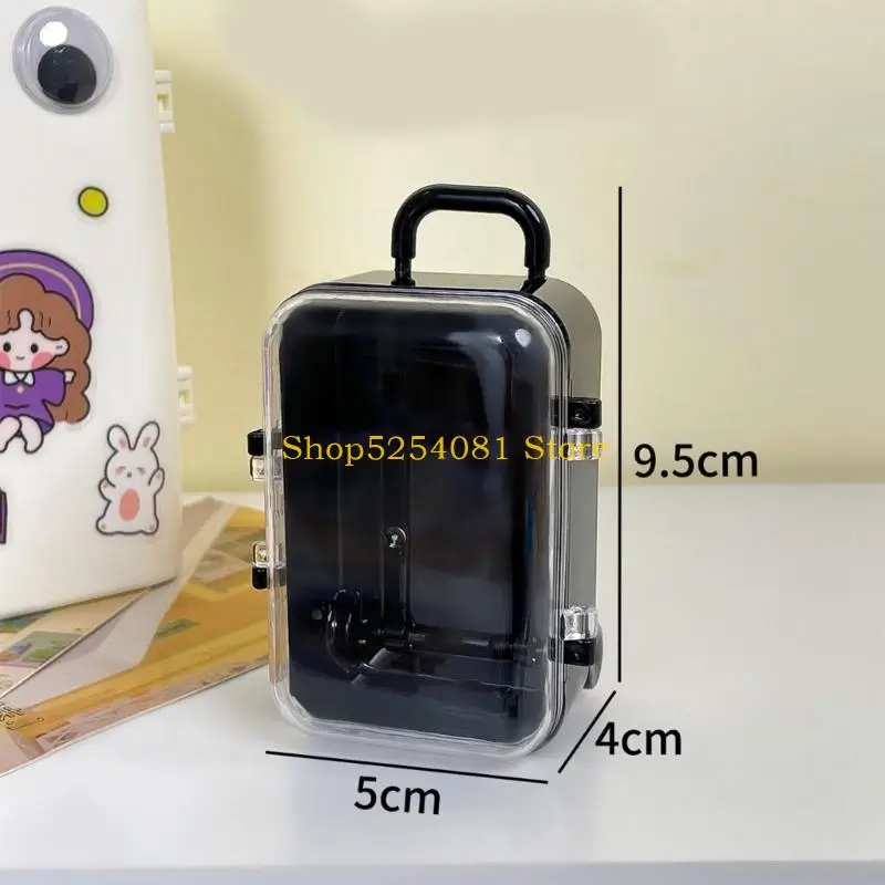 AXYC Mini Doll Suitcase Toy Trunk Dollhouses Furniture Lovely Jewellery Case Candy Box Christmas Supplies Miniature Decoration