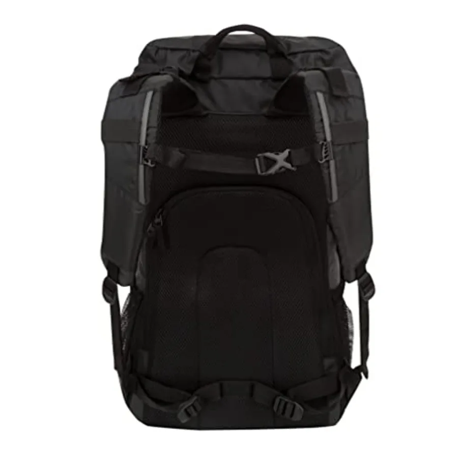 Motorcycle All Weather Backpack, Black, Works with Backrest and Sissy Bar Large