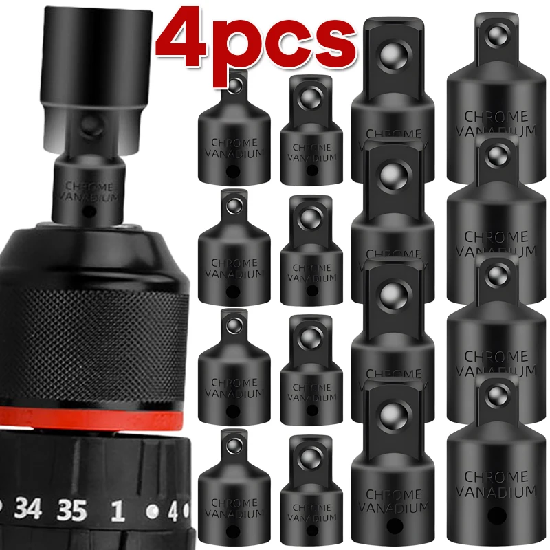 

Конвертер для автоматического обслуживания, переходные торцевые фитинги, храповые ключи, инструменты для ремонта автомобилей, 4 шт., квадратные адаптеры для головки