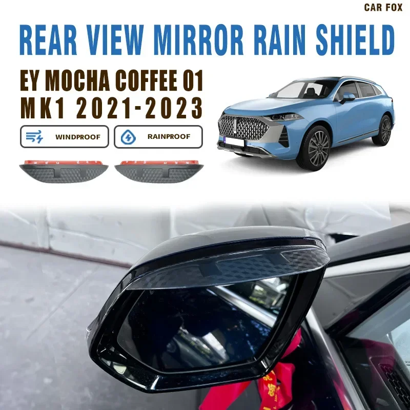 Fit for Great Wall Wey Mocha 2021 Window visor Car Sun Rain Guard Vent Shade Deflector Wind Weathershield Moulding Trim
