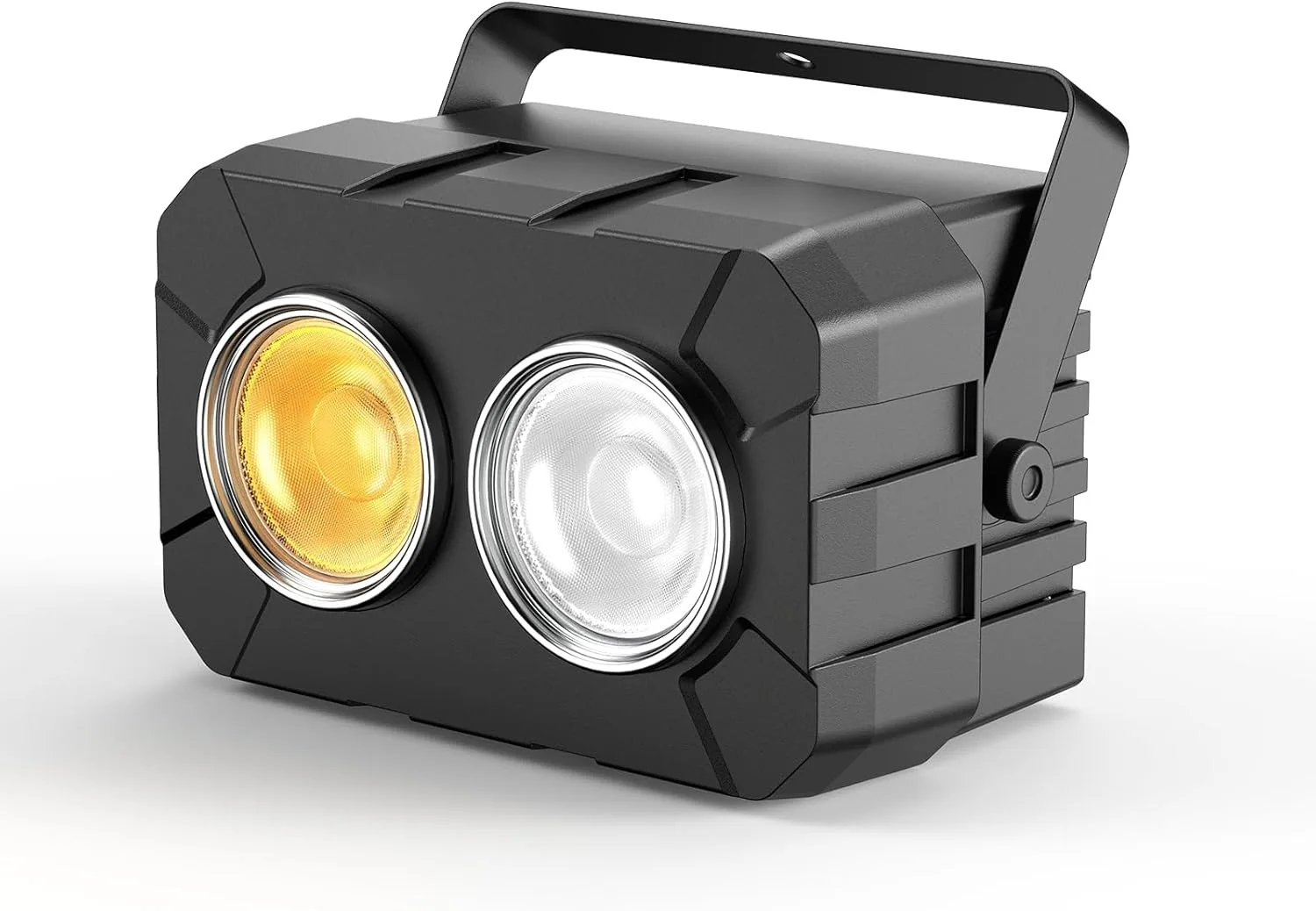 Stage Lights, 180W 2 Eyes LED COB Lights, Cool+Warm White LEDCob,Stage Spotlights with DMX512 & Sound-Activated Control Mode,