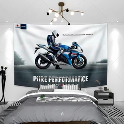 90x150cm Motorcycle Domestic Tapestry Banner Flag Garage Or Club Room Wall Hanging Decoration Living Room Backdrop Cloth