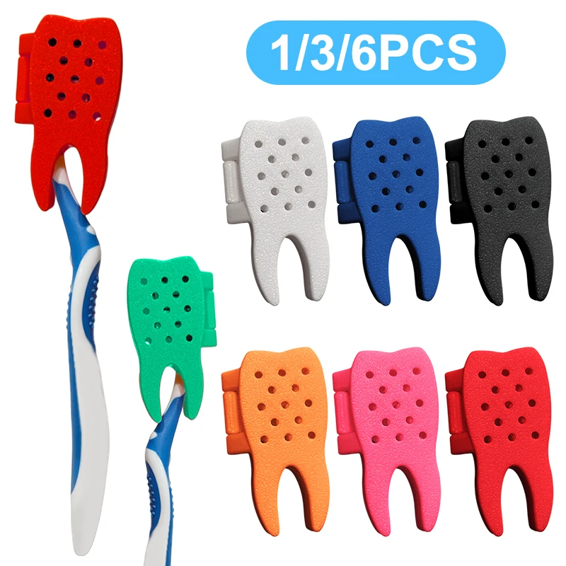 

1/3/6 шт., дизайн в форме зуба, чехлы для зубных щеток, портативные держатели для зубных щеток, мини-ящик для хранения головки зубной щетки для путешествий, поездок на работу
