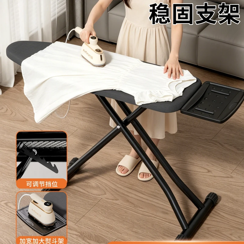 Foldable Household Ironing Board Garment Steamer Table Electric Iron Pad Wrinkle Removing Storage RackFor Bedroom Wardrobe Daily