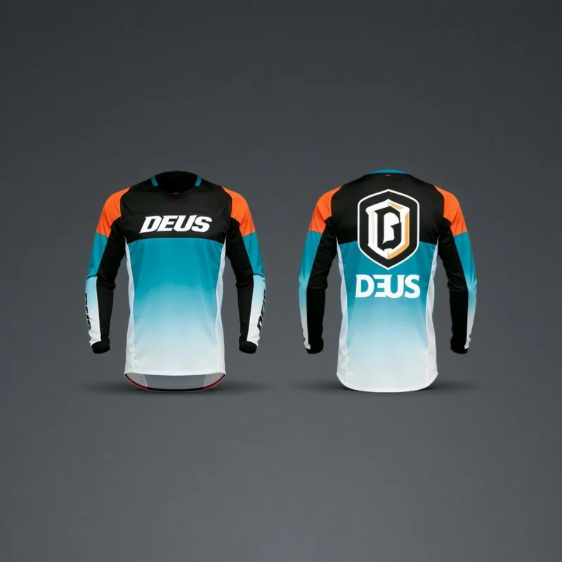 Latest Summer Bike Moto Off-road Breathable Mountain Long Sleeved Racing Professional Quick Drying Mesh T-shirt DEUS Y2K ENDURO