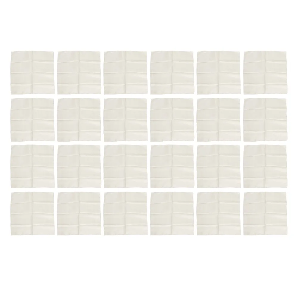 24pcs Cloth Napkins 17x17 Inch Satin Napkins Silky Smooth Soft Glossy Dinner Napkins Solid Color Square Napkins Wedding Ceremony