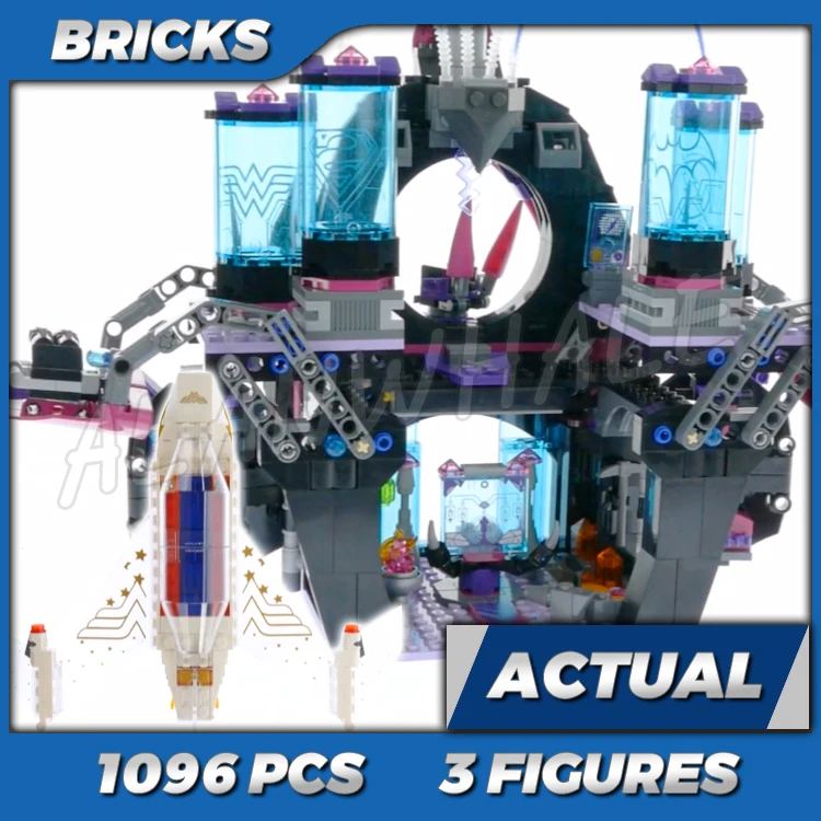 

1096pcs Super Fighter Girls Eclipso Dark Palace Invisible Jewel Jet Kryptomite 10691 Building Kits toy Compatible With Bricks