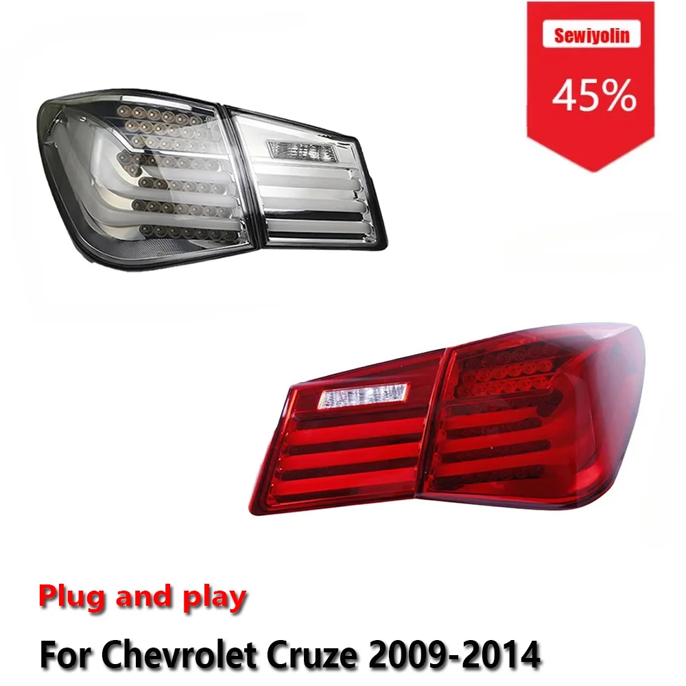 

Sewiyolin Car LED Upgrade Tail Light Accessories For Chevrolet Cruze 2009-2014 DRL Brake Turn Signal Lamp Plug and Play