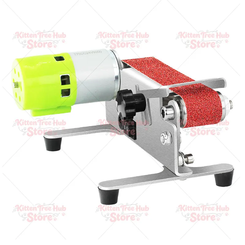Small Mini Electric Belt Grinder Polisher Knife Sharpener Artifact Desktop Grinder Knife Sharpener
