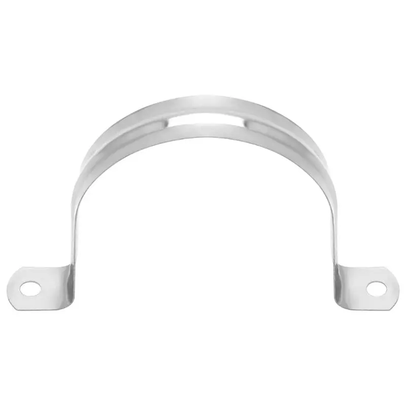 A93E-3Inch Rigid Pipe Strap Clamp,20 Pack Strap-U Bracket Tube Clip,Heavy Duty Stainless Steel Fastener Holder Two Hole Strap
