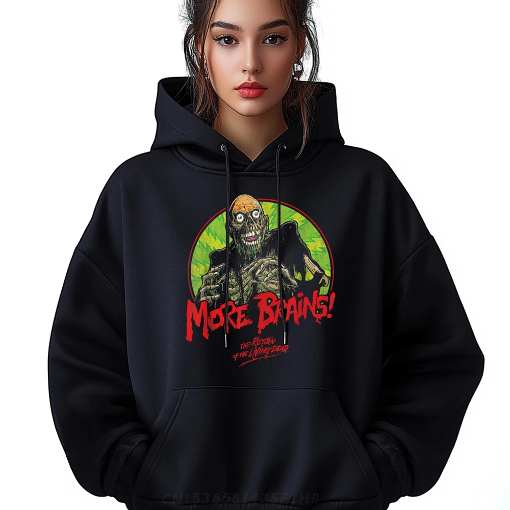 Return Of Retro The Living Scary Dead Tarman Zombies Schwarzer Kapuzenpullover Grafik-T-Shirts Herrenkleidung Kapuzenpullover Übergroßer japanischer Stil