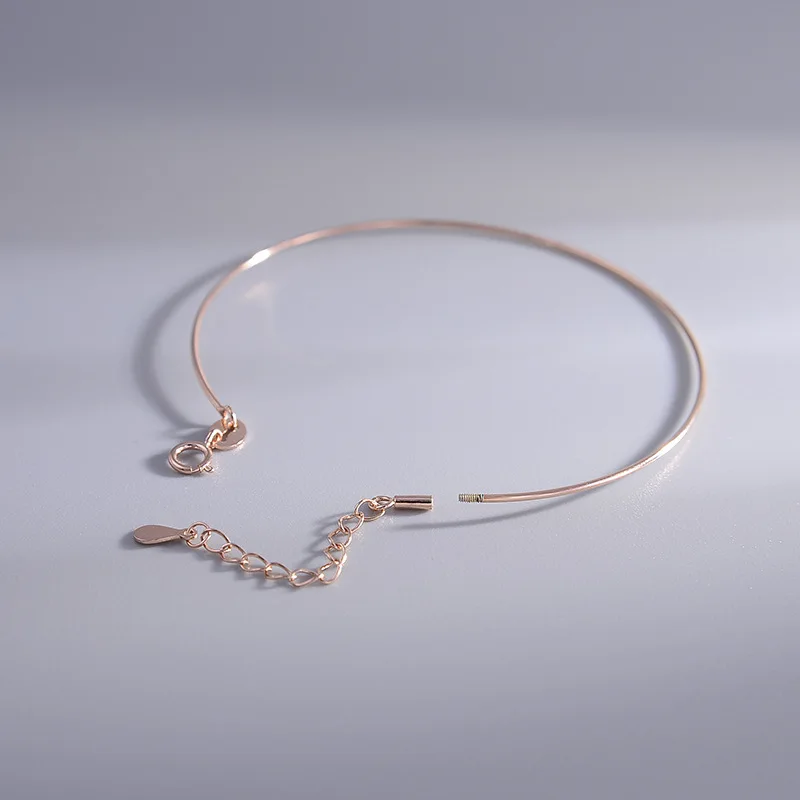 S925 Sterling Silver Screw Thin Bracelet Electroplated Beaded Bead Pendant