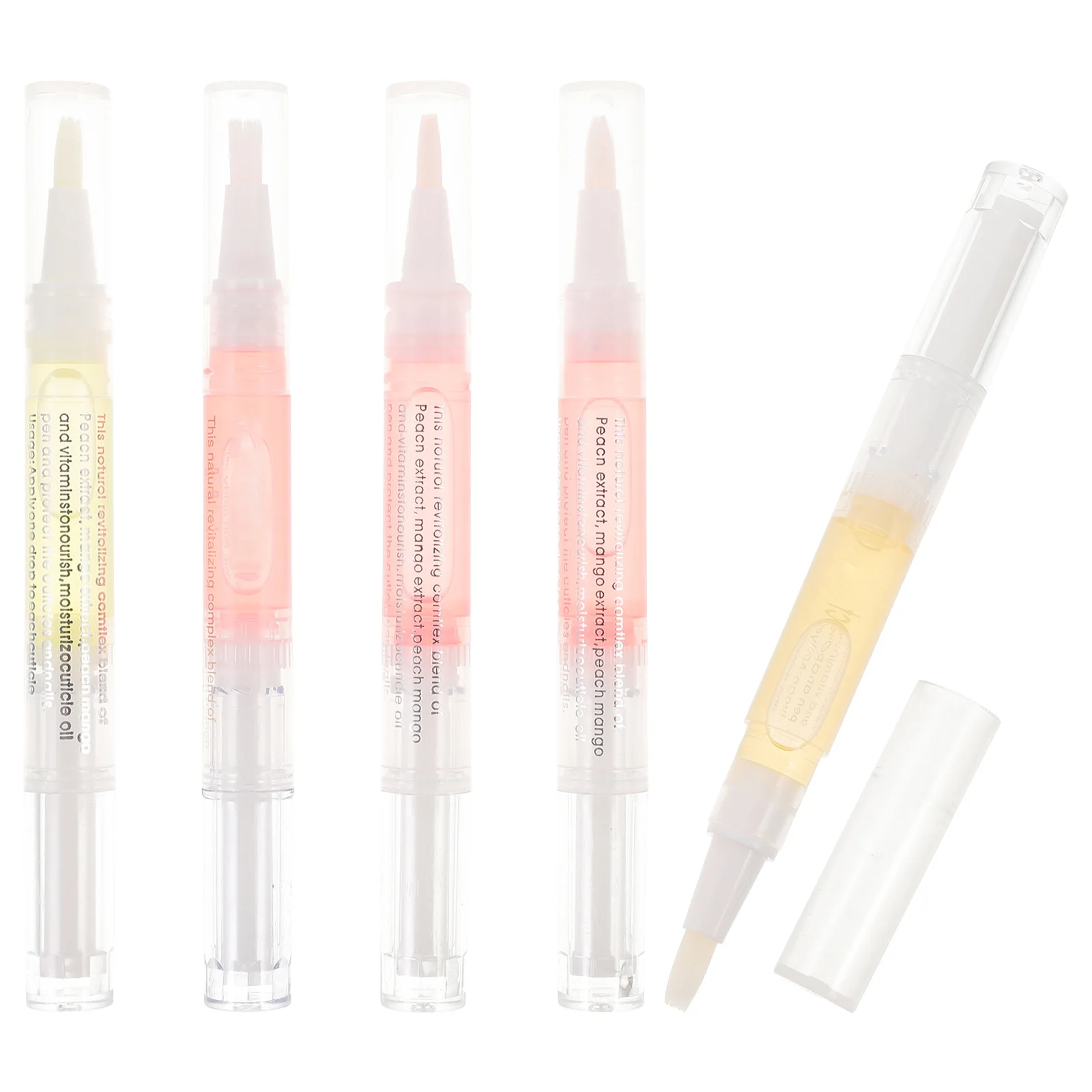 

5pcs Cuticle Oil Pen Nail Nourishment Polish For Dry Cracked Cuticles Salon Manicure Tool Portable Nail Care Supply