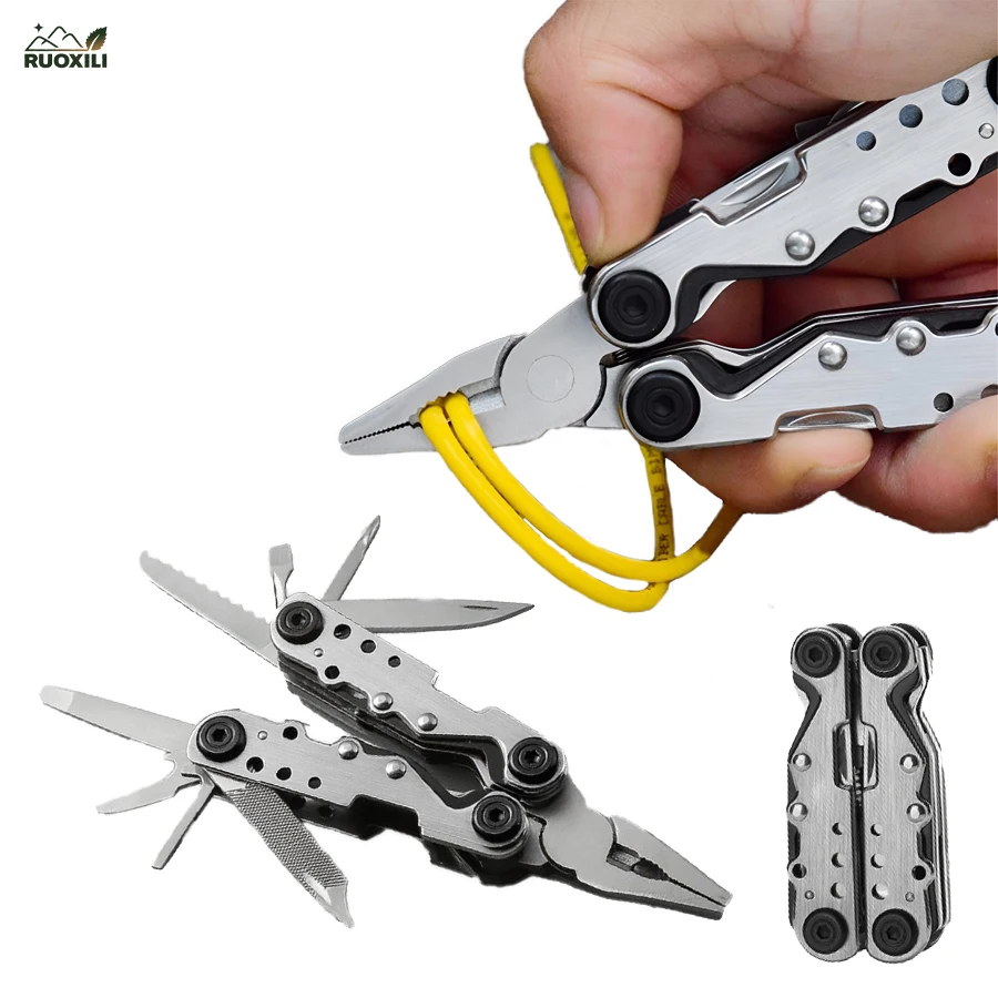 

Multifunction Folding Pliers Pocket Knife Set Plier Outdoor Camping Tactical Survival Tools Stainless Steel Multi-tool Knife