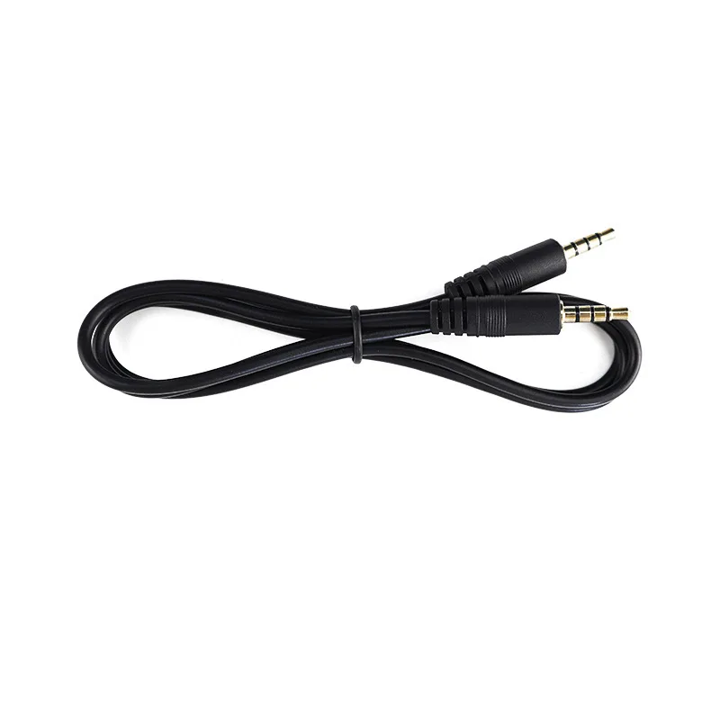 1/2/5pcs 4-PIN 3.5 to 3.5mm Jack Audio Extension Cable Male to Male Stereo Aux Adapter for Car Headphone Speaker Gold Plated B5