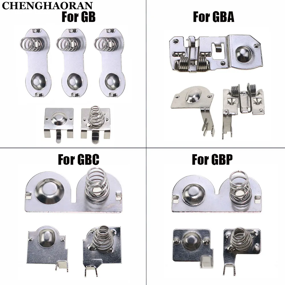 

1Set For Gameboy Advance Color Battery Terminals Spring Contacts For GB DMG GBA GBC GBP & WII Remote Console Housing & Mainboard