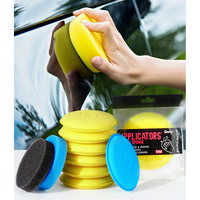 12pcs Car Waxing Foam Polish Sponges Applicator Detail Washing Pads Wax Soft Sponge Cleaning Accessories Car Cleaning Tool