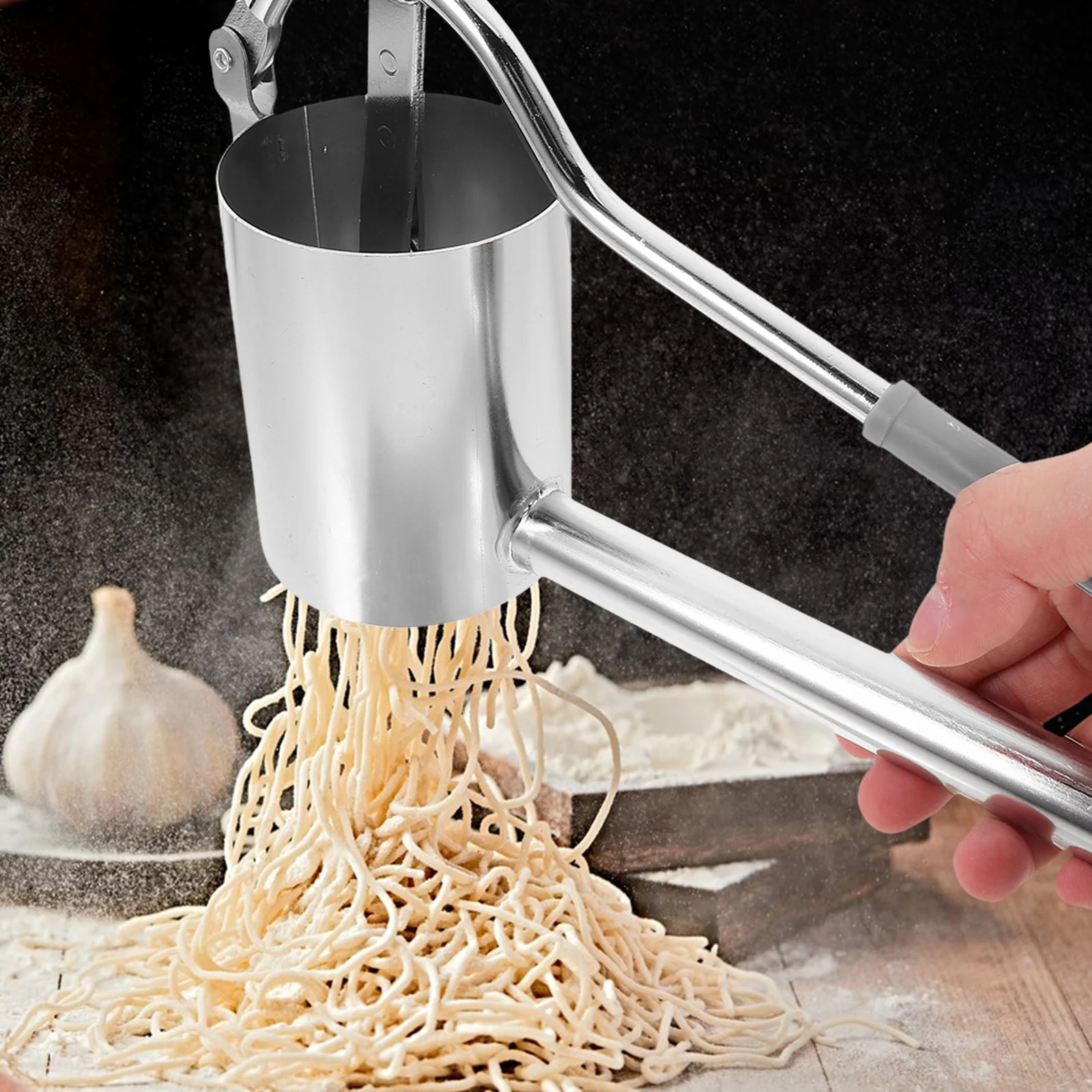

1pc Stainless Steel Maker Manual Kitchen Press Machine For Homemade Pasta Noodle Tool Household Noodle Maker Kitchen Bar
