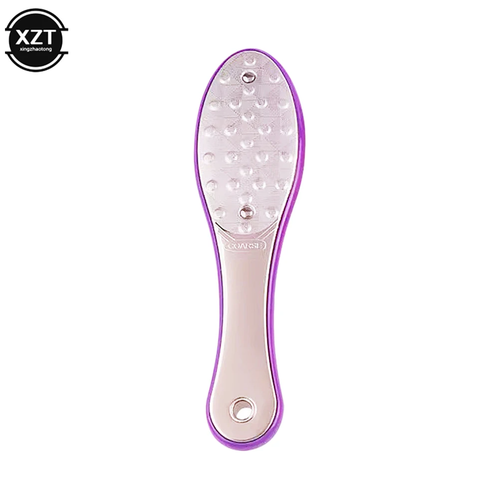 Двухсторонний шлифовальный станок для ног из нержавеющей стали, средство для удаления огрубевшей кожи, инструмент для педикюра и ухода за ногами