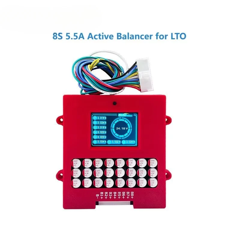 Heltec battery balancer 24v active Balancer 8S 5A for LTO battery 8S LTO Equalizer with Display and Customizable Logo