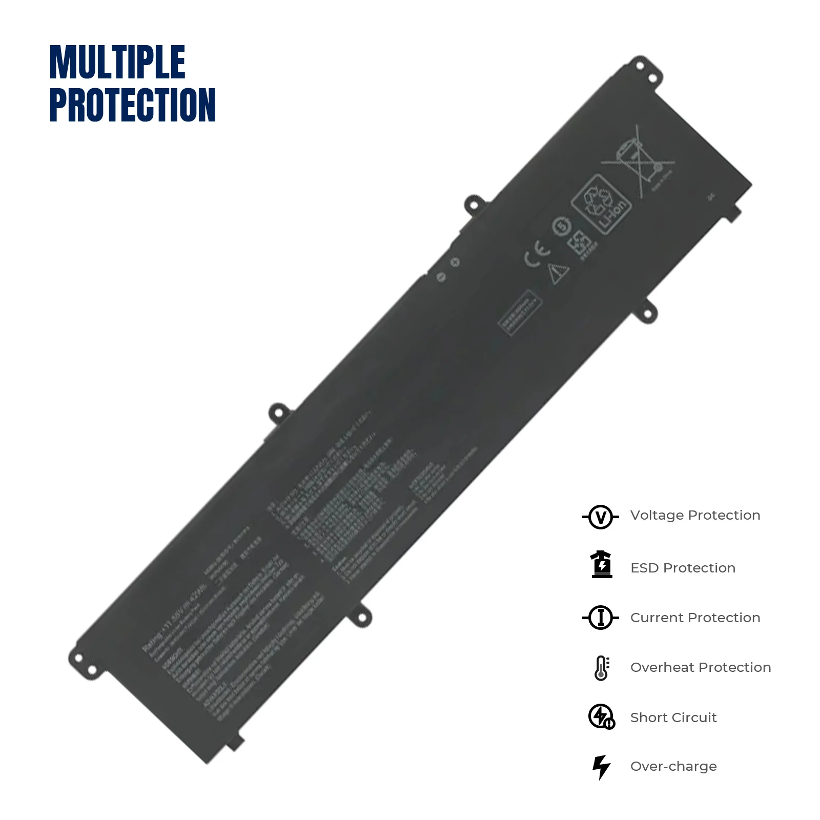 Imagem -02 - Yoofan-bateria do Portátil para Experimento Asus B1400 B1500 Br1100cka Br1100fka Br1100cka-gj0100ra l1 L1400cda B31n1915 B31n1915