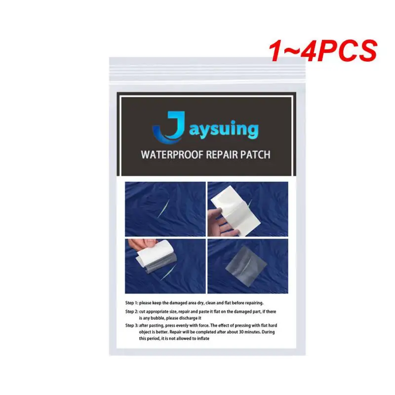 

1~4PCS Waterproof Repair Transparent Self Adhesive Repair Patches For Inflatable Swimming Pool Puncture Repair Patch Kit