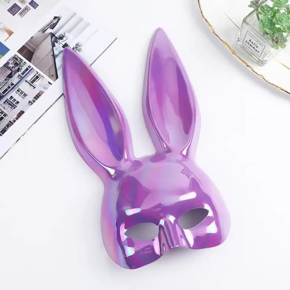 Sexy Rabbit Ear Cosplay Mask Bunny Ears Anime Games Face Cover Colorful Dress Up Half Face Mask Christmas