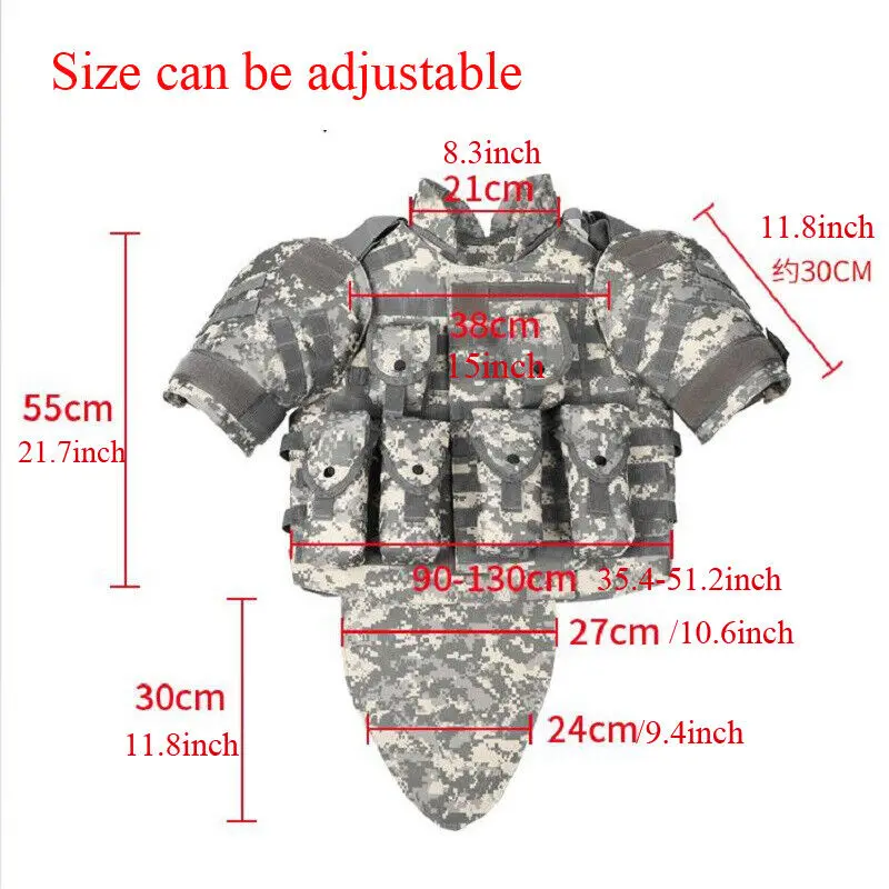 Mężczyźni Molle OTV Airsoft Assault Combat Vest Survival Armor Gear