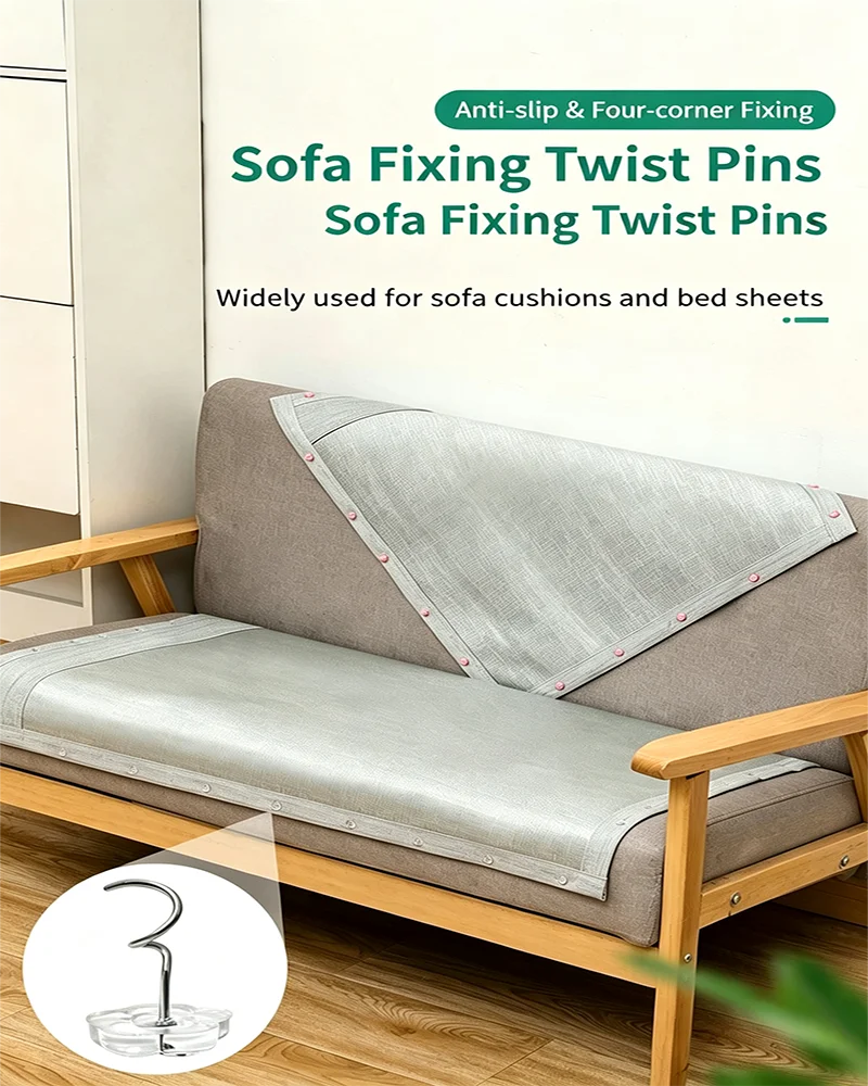 40/80 Invisible Sofa Cushion Grippers - Anti-Slip Design to Ensure Stable Placement of Sofa Covers And Bedding for Home Textiles